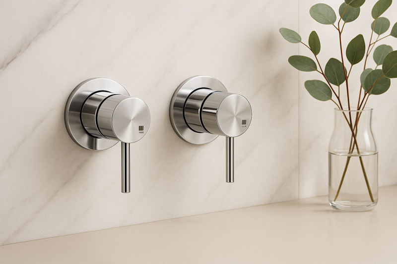 MURO TUA Wall-mounted mixer tap with diverter valve, chrome M1.B32.R.CR